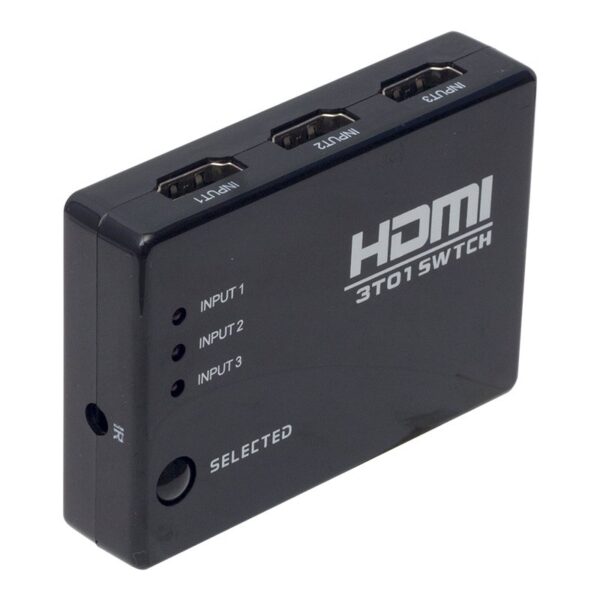 PM-6853 3 GİRİŞ 1 ÇIKIŞ HDMI SWITCHER TOPLAYICI KUMANDALI ADAPTÖRSÜZ - Görsel 2