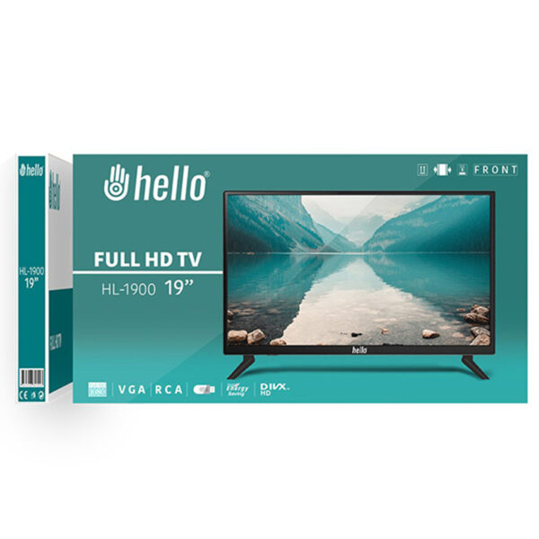 HELLO HL-1900 19 FULL HD LED MONİTÖR (12 VOLT ADAPTÖRLÜ)(AUDIO IN-RCA-VGA-HDMI-USB) 45 CM X 32 CM (4172) - Görsel 3