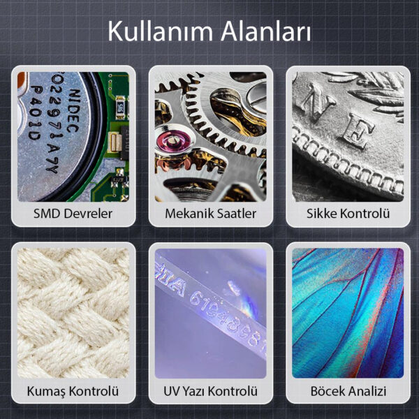 DİJİTAL MACRO KAMERALI PROFESYONEL TAMİRCİ MİKROSKOP 500X BÜYÜTME (4172) - Görsel 4