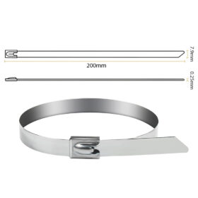PM-26362 304 PASLANMAZ ÇELİK KABLO BAĞI 7.9X200MM 100LÜK PAKET