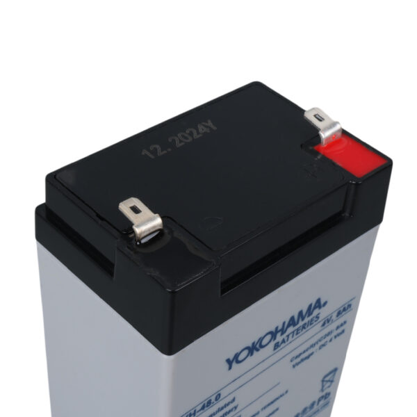 YOKOHAMA YH-48.0 4 VOLT - 8 AMPER KURU AKÜ (68 X 45 X 95 MM) - Görsel 4
