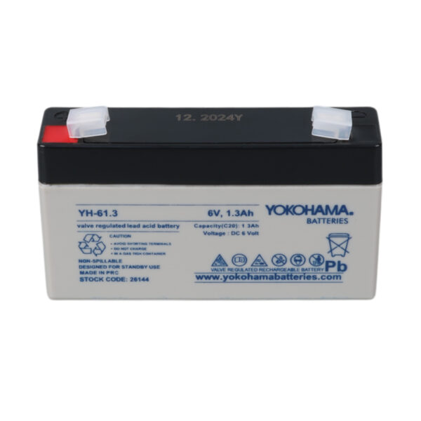 YOKOHAMA YH-61.3 6 VOLT - 1.3 AMPER AKÜ (98 X 25 X 52 MM) - Görsel 3