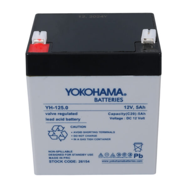 YOKOHAMA YH-125.0 12 VOLT - 5 AMPER AKÜ (90 X 70 X 101 MM) - Görsel 3