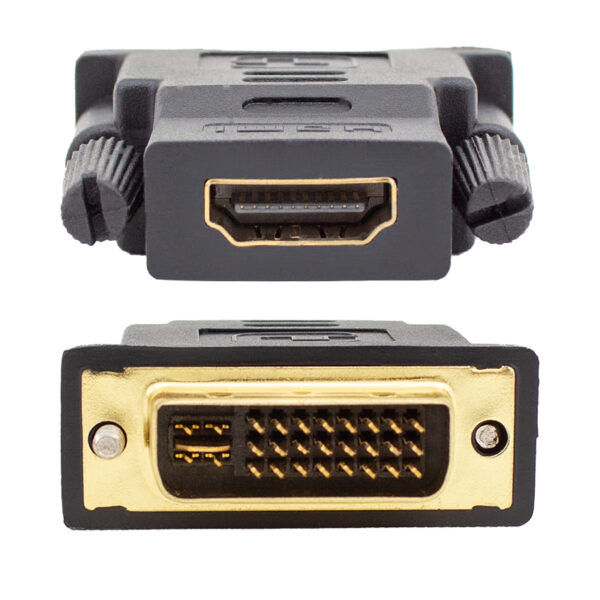 POWERMASTER HDMI DİŞİ - DVI ERKEK 24+5 PİN GOLD ÇEVİRİCİ JACK - Görsel 2