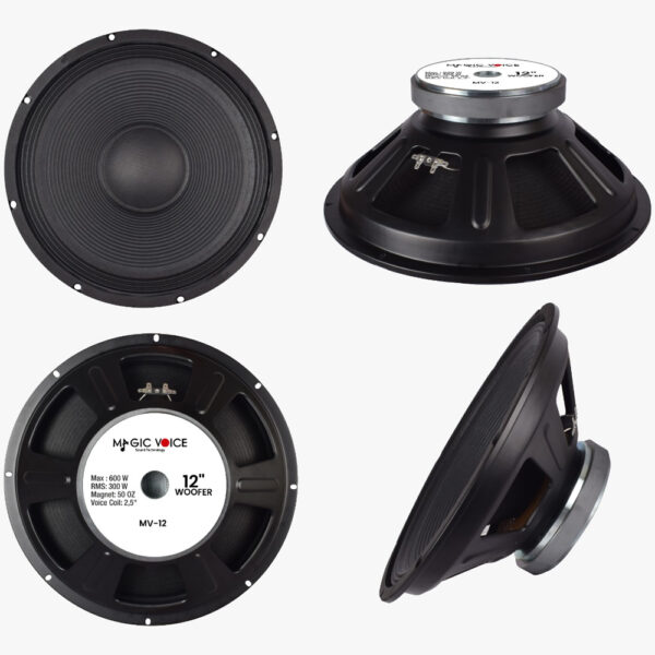 MAGİCVOİCE MV-12 MAX 600W / RMS 300 WATT 12 30 CM WOOFER YEDEK HOPARLÖR