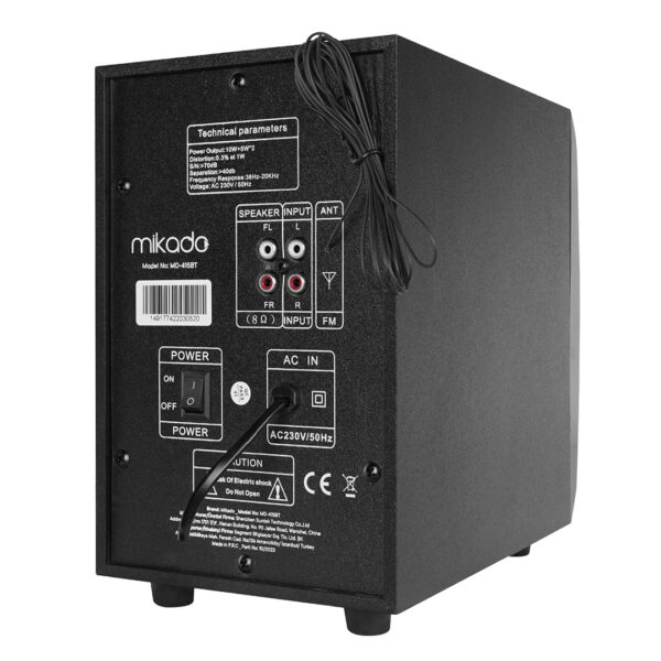 MİKADO MD-415BT RGB 2+1 20 WATT BASSLI FM/BT/SD/USB BLUETOOTH SES SİSTEMİ MULTİMEDYA HOPARLÖR - Görsel 2