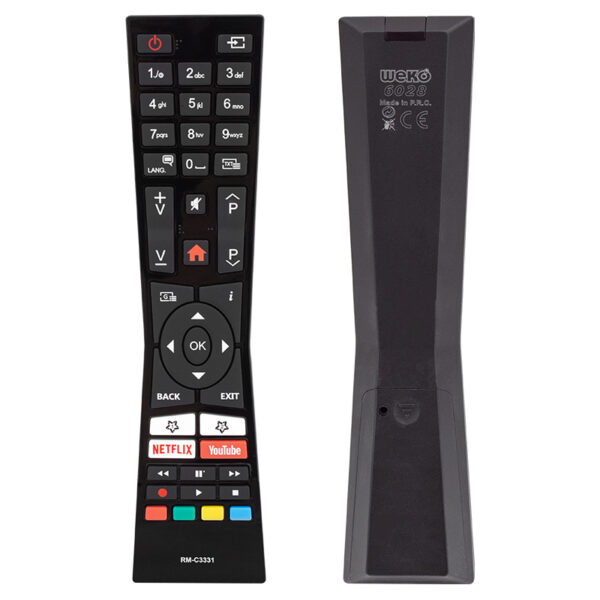 KL VESTEL-JVC RM-C3331 NETFLIX-YOUTUBE TUŞLU LCD LED TV KUMANDA - Görsel 2