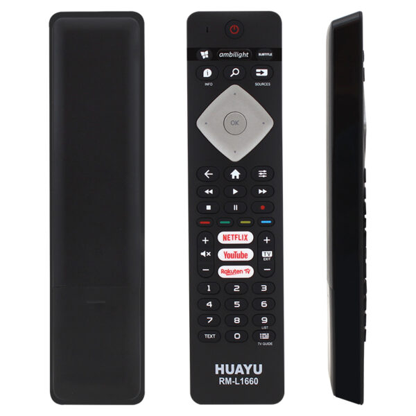 HUAYU KL RM-L1660 NETFLIX--YOUTUBE-RAKUTEN TV TUŞLU SES KOMUTSUZ LCD LED TV KUMANDA - Görsel 2