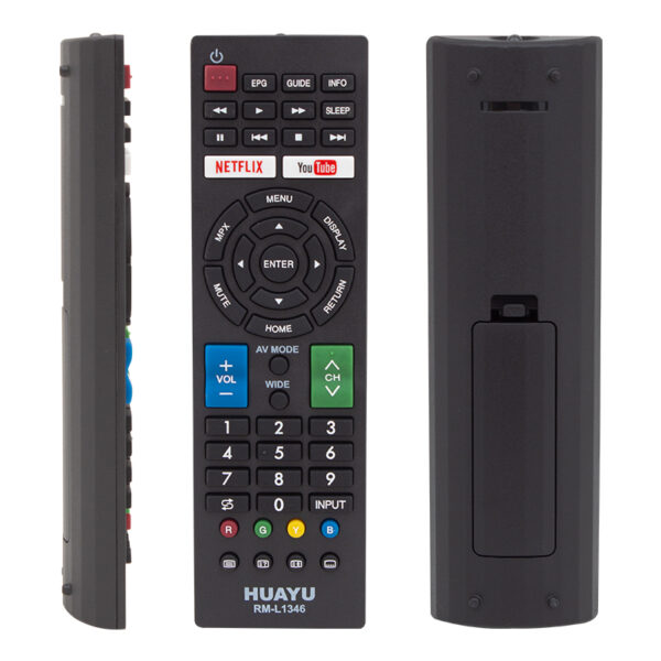 HUAYU KL SHARP RM-L1346 NETFLIX VE YOUTUBE TUŞLU BLİSTERLİ LCD LED TV KUMANDA - Görsel 2