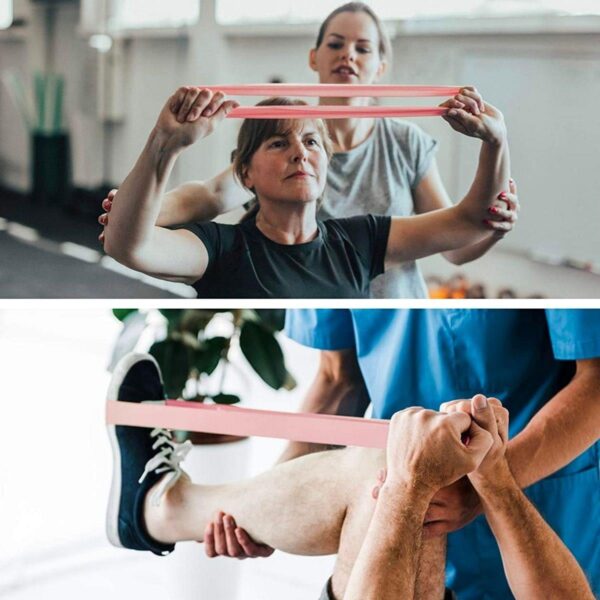 5li Egzersiz Direnç Bant Seti Pilates Crossfit Ekipmanları (4172) - Görsel 5