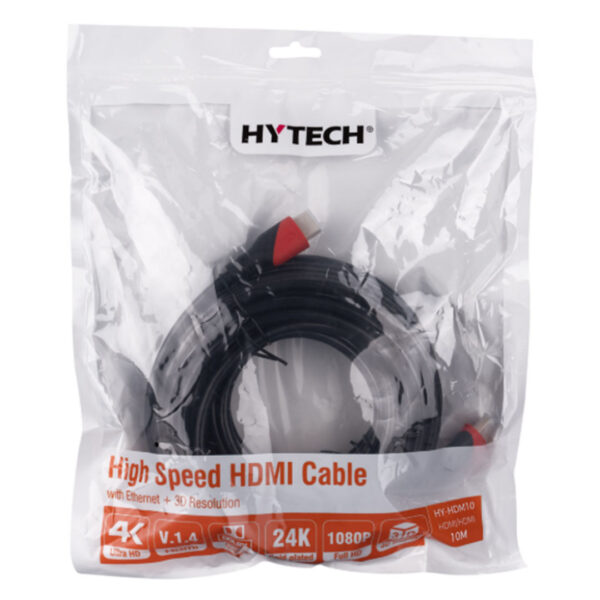 HYTECH HY-HDM10 HDMI TO HDMI 10M ALTIN UÇLU 24K 1.4 VER. 3D KABLOSU - Görsel 3