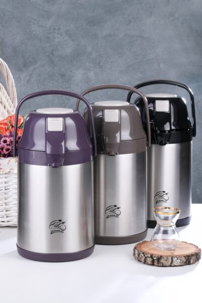 CKR-2007 2.5LT POMPALI  ÇELİK TERMOS (4172)