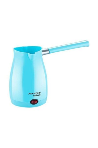 AWOX CAFFEEN  MAVİ  ELEKTRİKLİ CEZVE  TÜRK KAHVESİ  MAKİNESİ  PLASTİK   ÇİFT AĞIZ   0.4LT - 5 FİNCAN   1000W (4172)