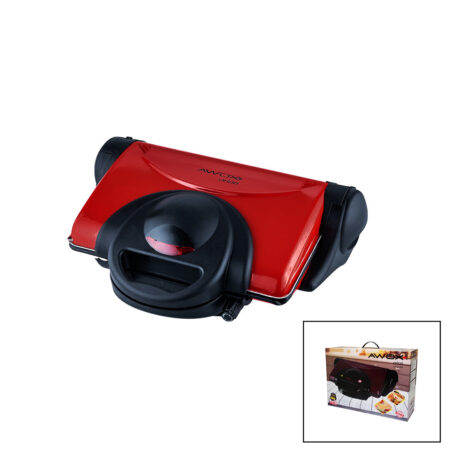 AWOX ORİON  KIRMIZI   8 DİLİM  ELEKTRİKLİ  TEFLON TOST MAKİNESİ  -  180° IZGARA   6 KADEME ISI AYARI   1800W (4172)