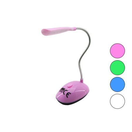 MİNİ   PİLLİ - YAYLI  LEDLİ MASA LAMBASI  3 X 1.5V AAA PİL (4172)