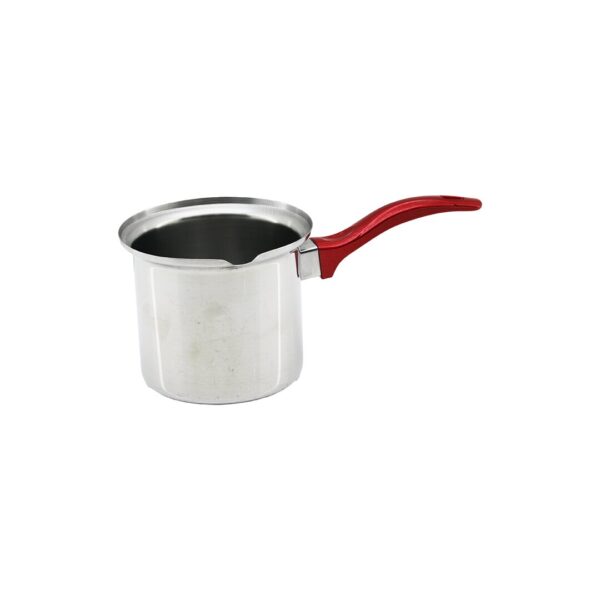 NO-4  ÇELİK CEZVE  KIRMIZI KULP (4172)