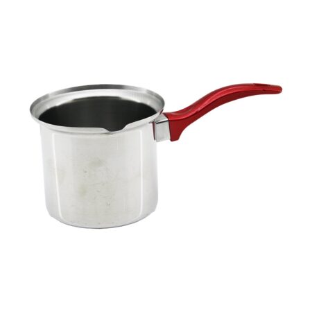 NO-6  ÇELİK CEZVE  KIRMIZI KULP (4172)