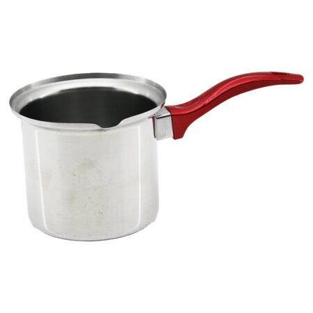 NO-7  ÇELİK CEZVE  KIRMIZI KULP (4172)