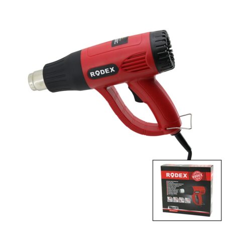 SICAK HAVA MAKİNESİ - TABANCASI 4PCS BAŞLIK APARAT KABLOLU 300-600°C 280/480LPM 2000W RDX-303A (4172)