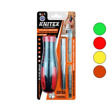 6IN1 - ÇIKAR TAK  KAUÇUKLU BİTS UÇLU TORNAVİDA (4172)