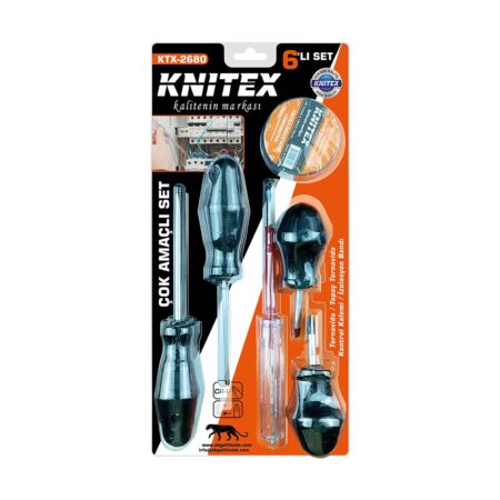 6PCS  TORNAVİDA - ÇOK AMAÇLI SET  TORNAVİDA - TOPAÇ TORNAVİDA - KONTROL KALEM - ELEKTRİK BANT (4172)