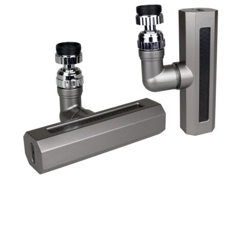 SİYAH  GENİŞ  360 DERECE DÖNEBİLENOYNAR BAŞLIK - 4 MOD  PERLATÖR ŞELALE MUSLUK UCU KTX-3288 (4172)