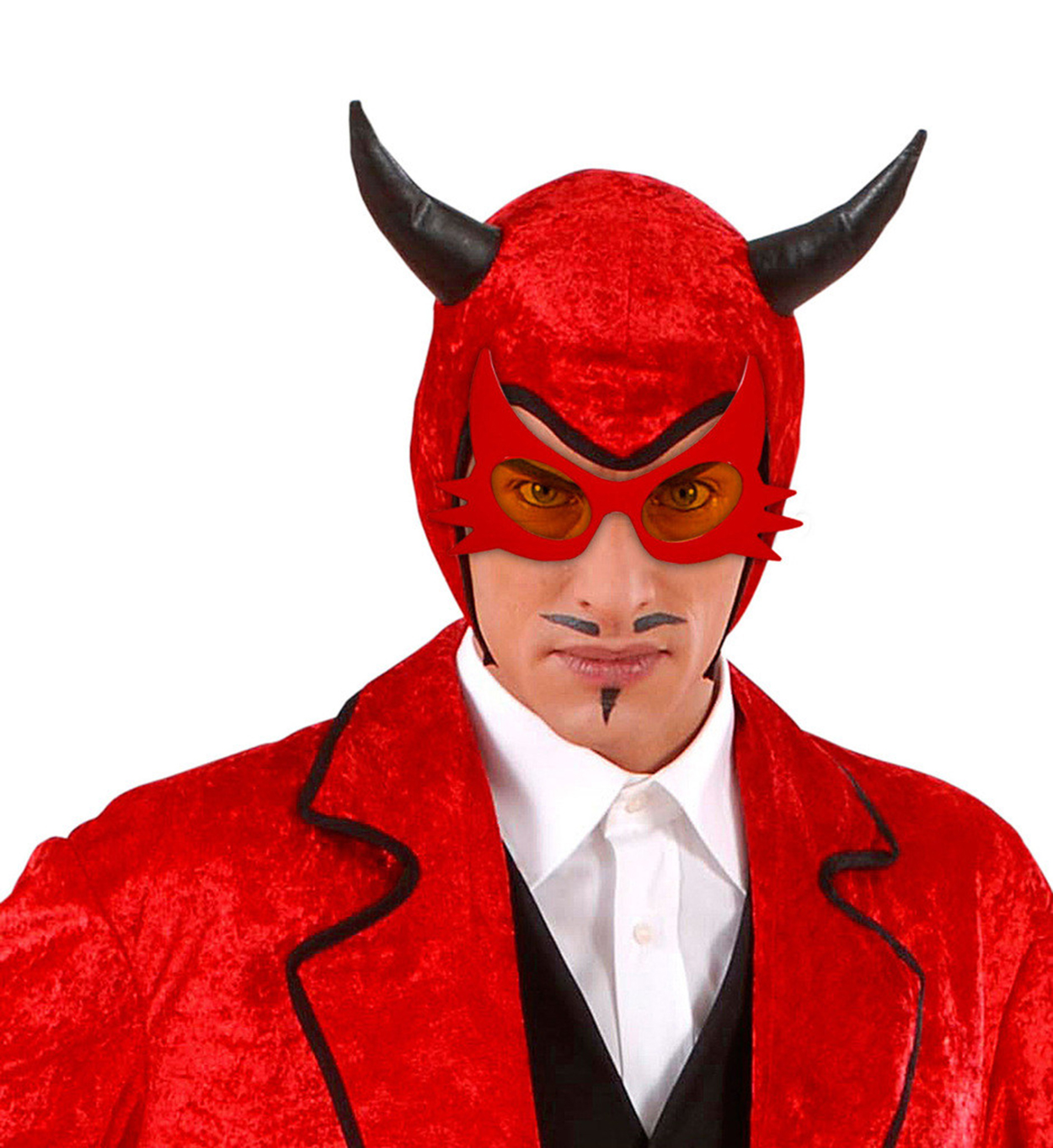 Kırmızı Renk Bıyık Tasarımlı Kedi Gözlüğü 19x11 cm (4172) - Görsel 3