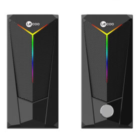 LENOVO LECOO DS104 6 VOLT 80 DB 1+1 KABLOLU IŞIKLI GAMING OYUNCU SPEAKER - HOPARLÖR