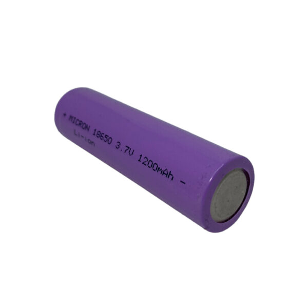 MICRON INR18650 3.7V 1200 MAH LI-ON 18650 BAŞLIKLI SARJ EDİLEBİLİR PİL - Görsel 2