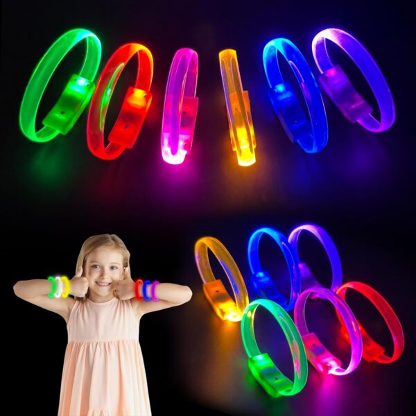Festival & Parti LED Bileklik 3 Farklı Mod Işıklı 1 Adet - Görsel 4