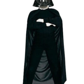 Star Wars Darth Vader Çocuk Pelerin + Pantolon + Maske 3 Parça Kostüm Set