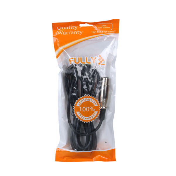 FULLY G-526V 6.3MM MONO ERKEK CANON DİŞİ 4 METRE  MİKROFON ARA KABLOSU - Görsel 2
