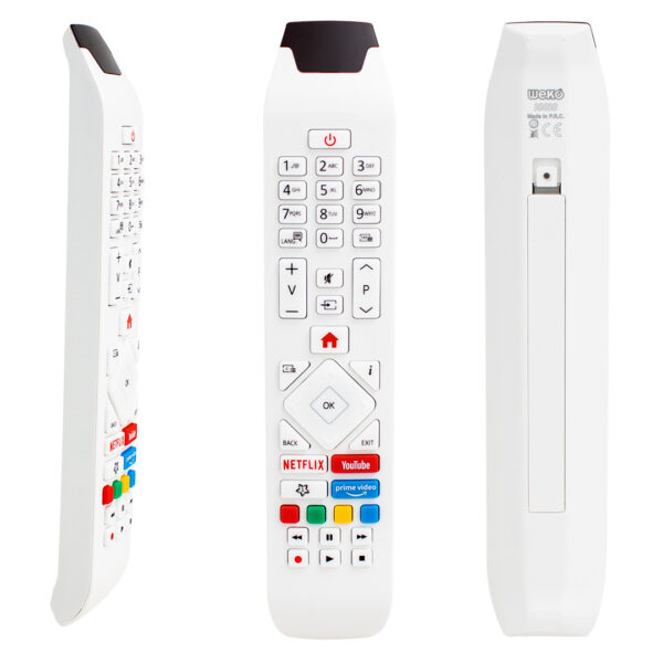 VESTEL RCA343140P YOUTUBE-NETFLIX-PRIME VIDEO TUŞLU LCD-LED TV KUMANDA BEYAZ (4172) - Görsel 2