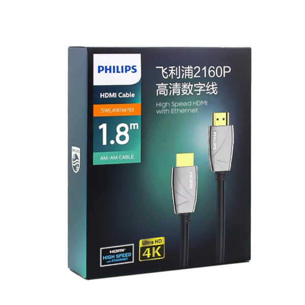 PHILIPS SWL4181W/93 1.8 METRE 4K 60 HZ HDMI KABLO (4172) - Görsel 3
