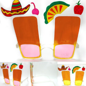 Sombrero Hawaii Fiesta Meyve Figürlü Yaza Merhaba Gözlük