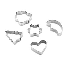 5 PARÇA  METAL BİSKÜVİ KURABİYE KALIP (4172)