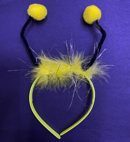 Sarı Ponponlu Gösteriler İçin Plastik Arı Maya Tacı (4172)