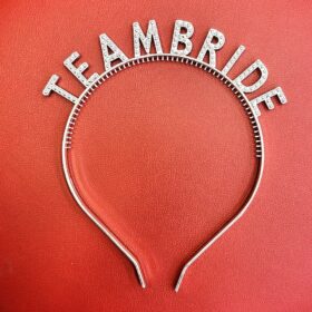 Gümüş Renk Team Bride Taç Plastik – Gelin ve Nedime Tacı
