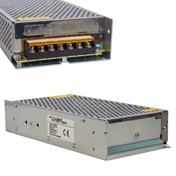 POWERMASTER 34.MA.0025  12 VOLT - 16.5 AMPER - 200 WATT METAL KASA ADAPTÖR - Görsel 2