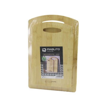 2PCS SET  AHŞAP BAMBU KESİM PANOSU - KESME TAHTASI  18X28X1CM--22X32X1CM (4172)