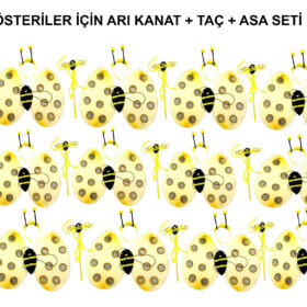Okul Gösterileri için 12&#39;li Arı Kanadı Seti - Etkinlik Kanatları