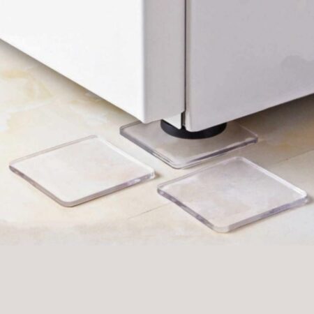 4 Adet Silikon Şeffaf Koltuk Mobilya Masa Beyaz Eşya Yazıcı Koruyucu Kaydırmaz Dayanıklı Pedler (4172)