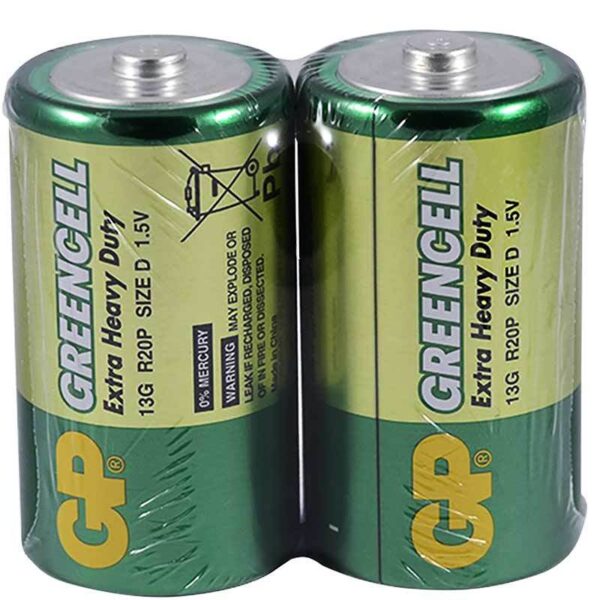 GP 13G 2S2 GREENCELL R20 BÜYÜK D BOY PİL (20Lİ PAKET) - Görsel 2