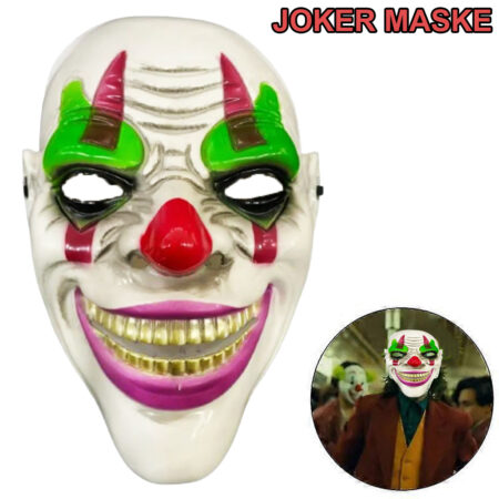 Delirten Gülüş Psikopat Palyaço Temalı Joker Maskesi (4172)