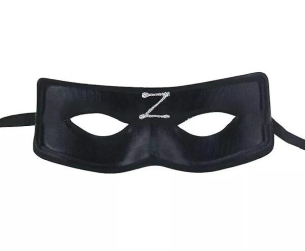 Zorro Maskesi Arkadan Lastikli Z Baskılı (4172)