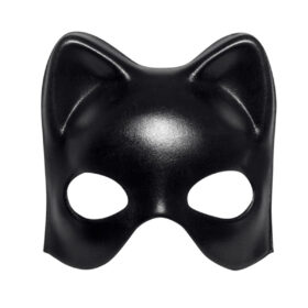 Siyah Deri Görünümlü Kedi Maskesi – Cosplay &amp;amp; Maskeli Balo (4172)