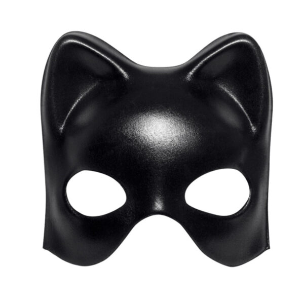 Siyah Deri Görünümlü Kedi Maskesi – Cosplay &amp;amp; Maskeli Balo (4172) - Görsel 2