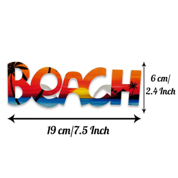 Beach Yazılı Parti Gözlüğü Yaza Merhaba Hawaii Show Gözlüğü 19x6 cm (4172) - Görsel 3