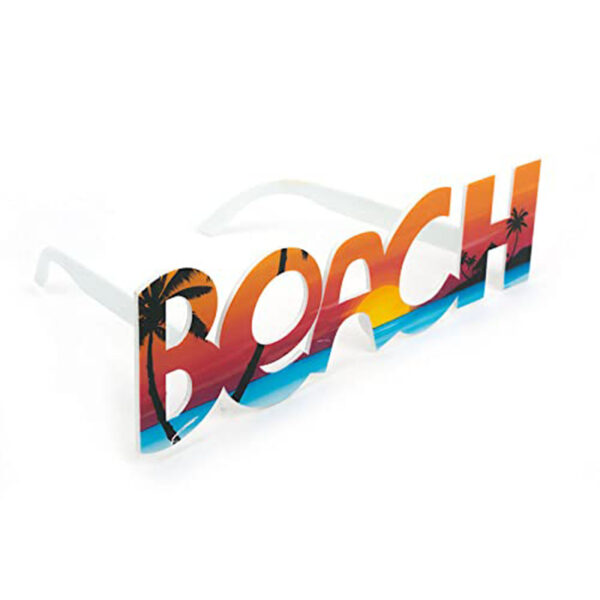 Beach Yazılı Parti Gözlüğü Yaza Merhaba Hawaii Show Gözlüğü 19x6 cm (4172) - Görsel 4