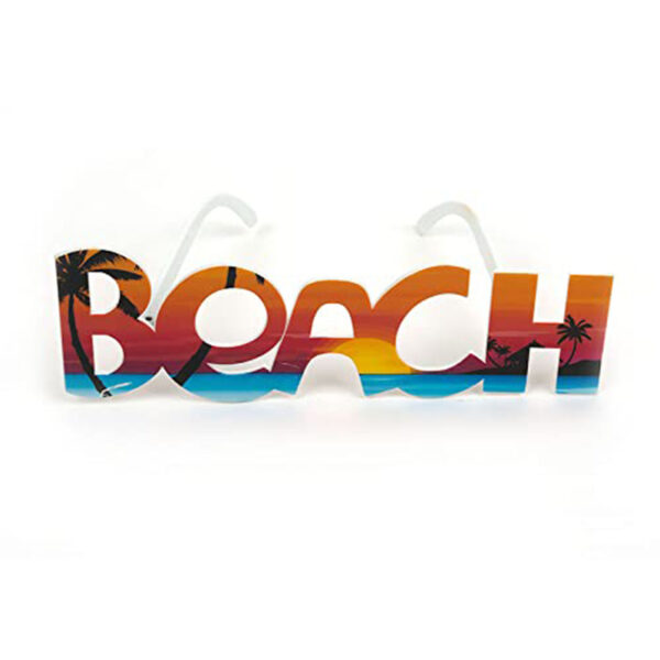Beach Yazılı Parti Gözlüğü Yaza Merhaba Hawaii Show Gözlüğü 19x6 cm (4172) - Görsel 5